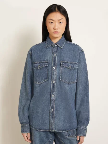 Jw Anderson Džíny S Overshirtem modrá
