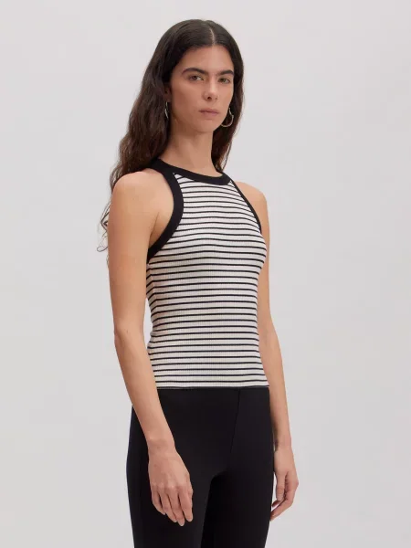EDITED Top Orelia negru alb