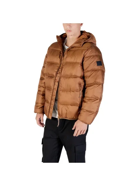Džínsová bunda Tommy Hilfiger s autogramom hnedá
