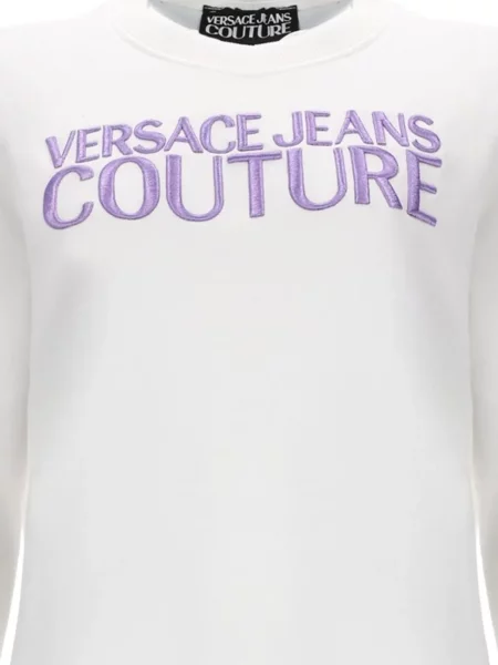Pulover Versace Jeans Couture cu autograf alb