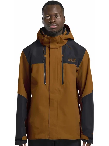 Ветровка Jack Wolfskin коричневая