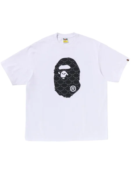 Tricou A Bathing Ape® cu imagine alb