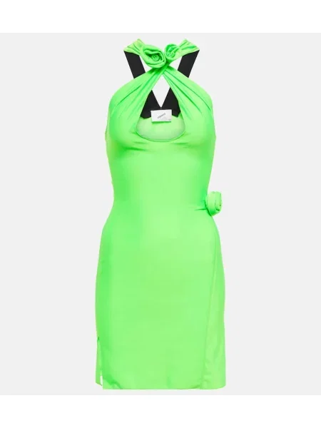 Rochie Coperni din jerseu cu gât halter verde