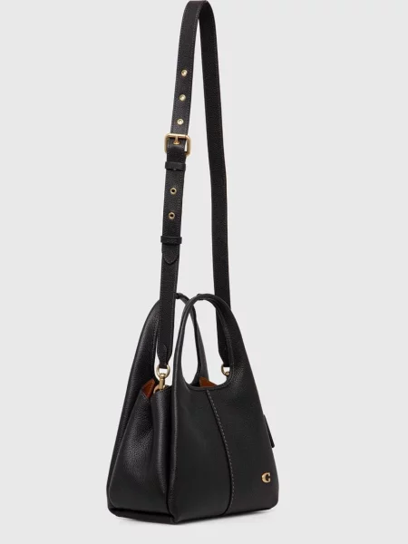 Coach geantă de piele Lana Shoulder Bag 23 negru