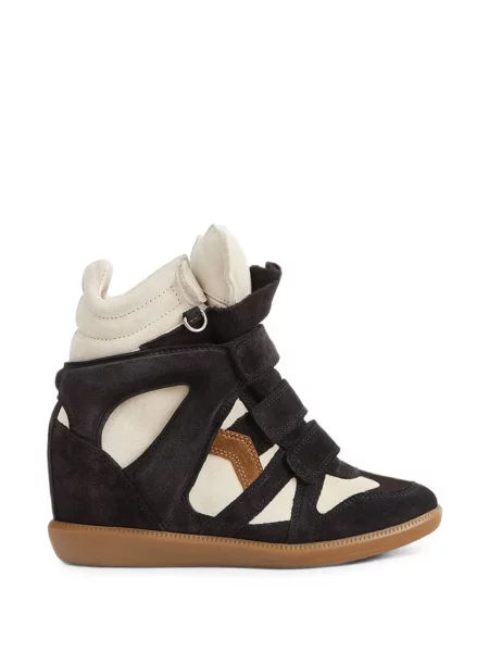 Sneakerși Isabel Marant cu bretele negru