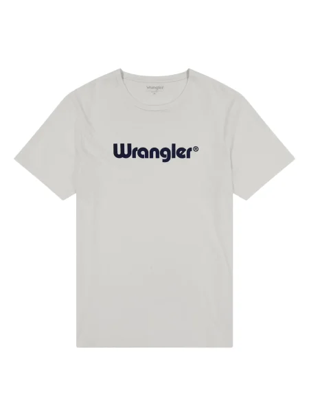 WRANGLER Tricou albastru închis / natural alb