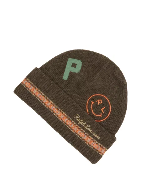Căciulă Polo Ralph Lauren tricotate cu autograf chunky gri