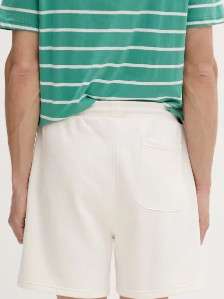 Tommy Jeans Szorty sportowe Contrast Linear Biały beżowe