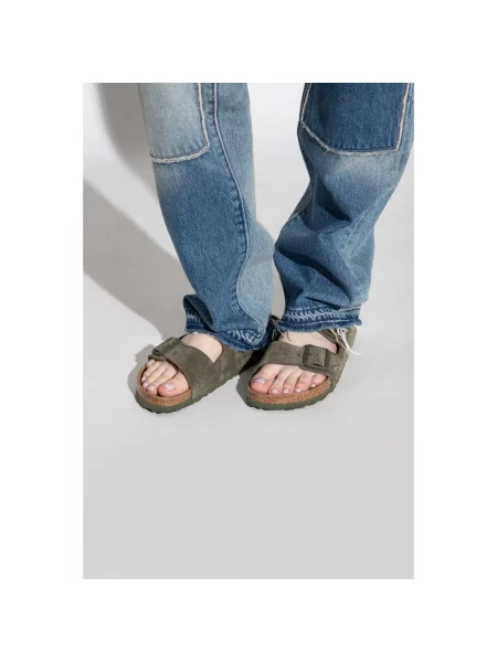 Klapki Birkenstock brązowe
