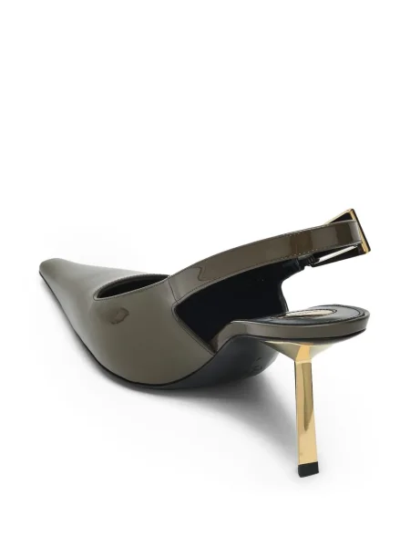 Pantofi cu toc Saint Laurent verde