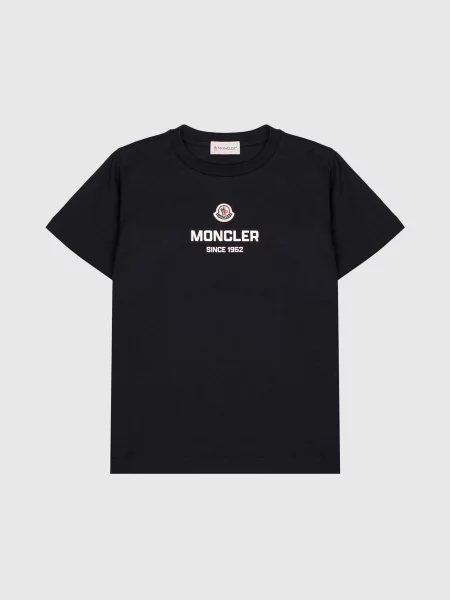 Детская футболка Moncler Enfant синяя