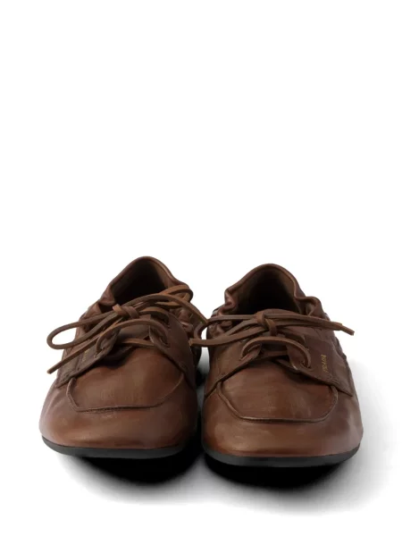 Pantofi loafer Prada din piele maro