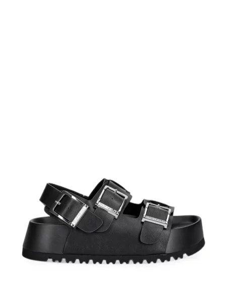 Sandale Buffalo cu platformă cu cataramă negru