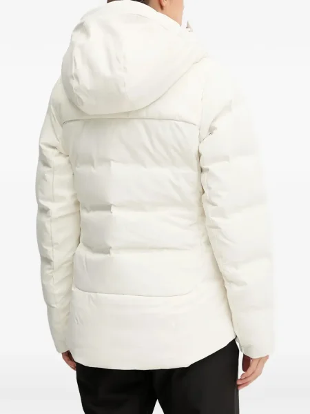Geacă The North Face cu glugă alb