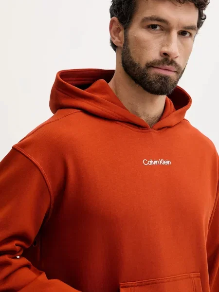 Melegítő felső Calvin Klein Performance narancsszínű