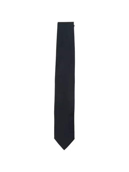 Cravată Lardini din țesătură twill albastru