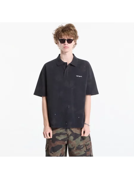Tricou polo Carhartt Wip negru
