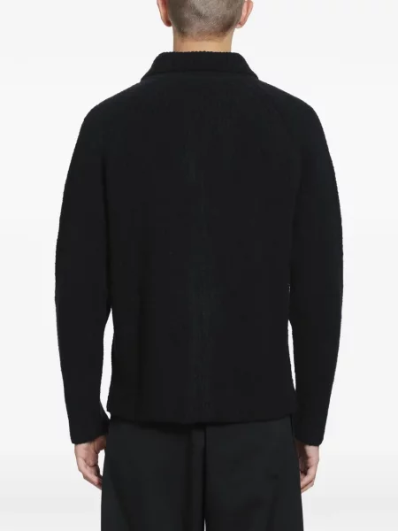 Cardigan Massimo Osti Studio din fetru negru