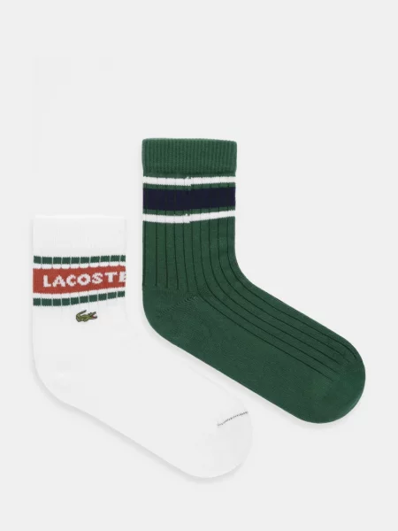 Чорапи Lacoste 2 чифта зелено