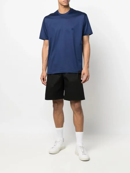 Tricou Low Brand cu broderie albastru