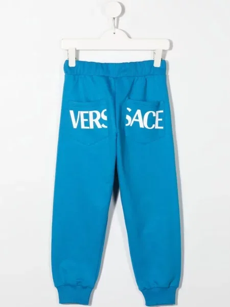 Spodnie dziecięce Versace niebieskie