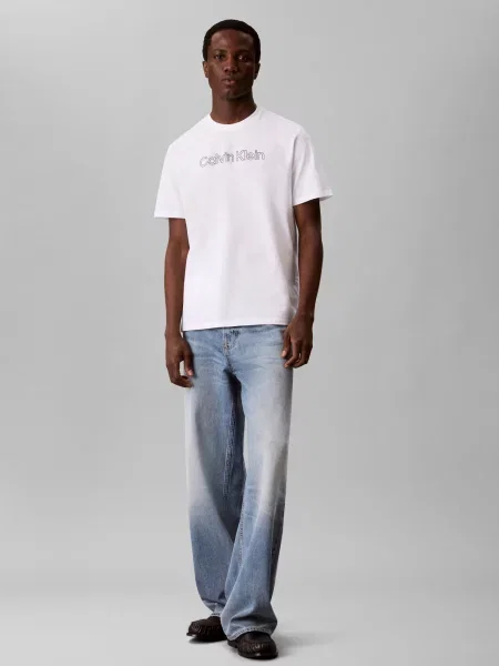 Calvin Klein Tričko čierna biela