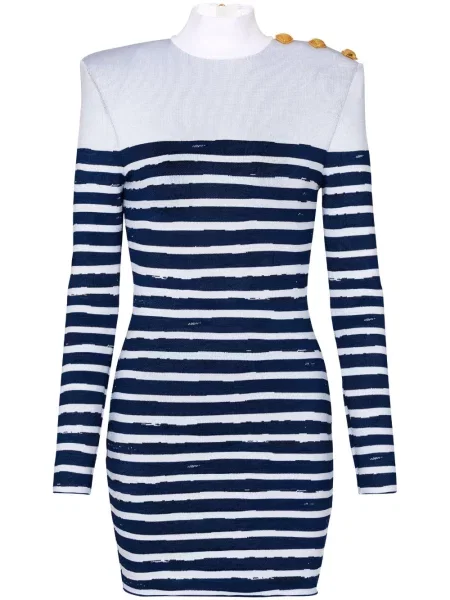 Rochie mini Balmain cu imagine alb