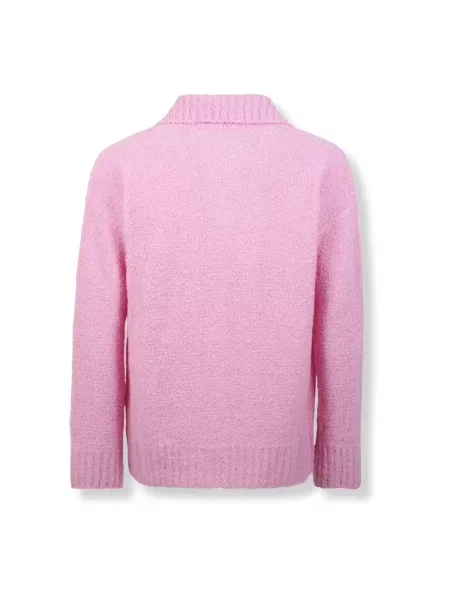 Sweter Laneus wełniany różowy