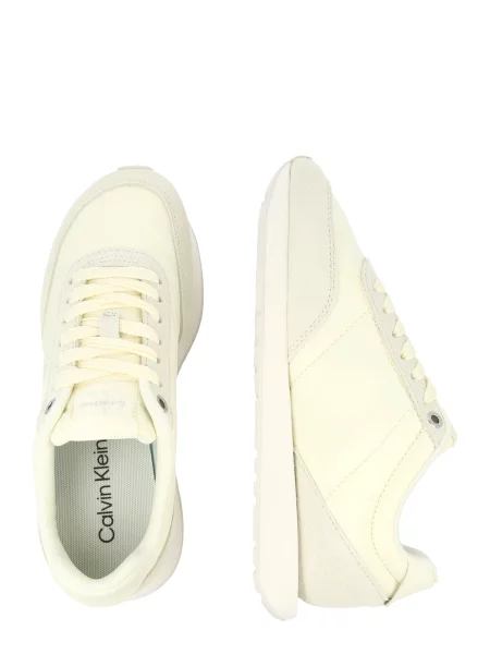 Calvin Klein Nízke tenisky prírodná biela