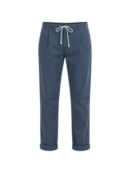 Pantaloni Mason's cu cordon albastru