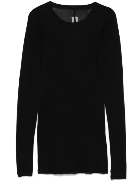 Lung tricou Rick Owens negru
