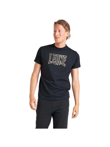 Scurt tricou Leone 1947 cu mâneci scurte negru