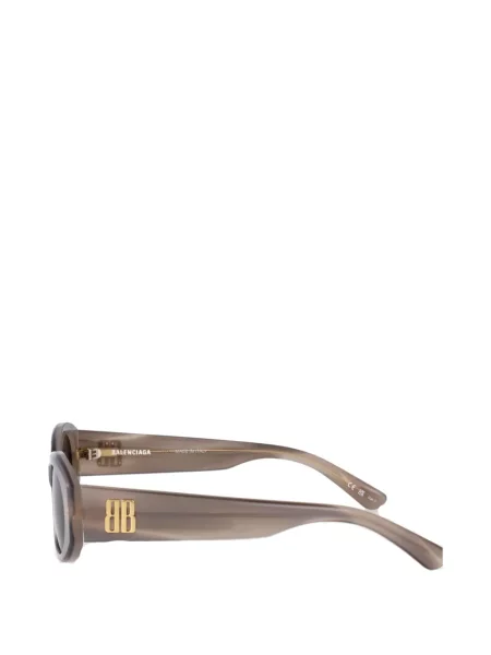 Овални слънчеви очила Balenciaga Eyewear сиво