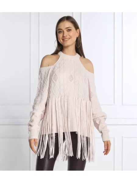 Pinko Pulover SHAKERATO cu adaos de lână roz