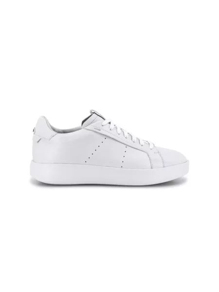 Sneakersy Santoni skórzane białe