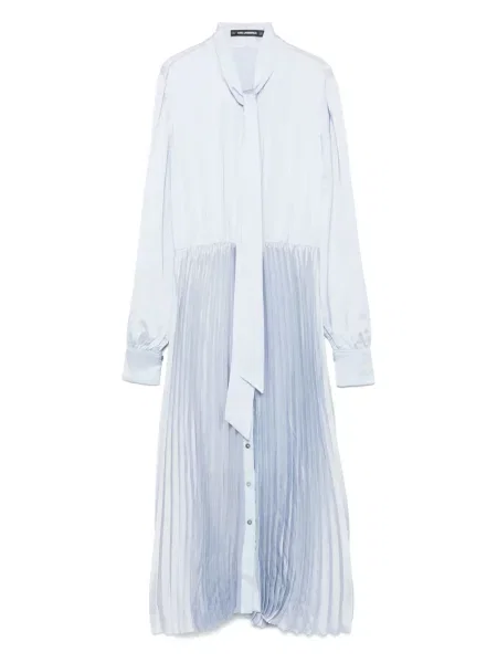 Rochie midi Karl Lagerfeld din satin albastru