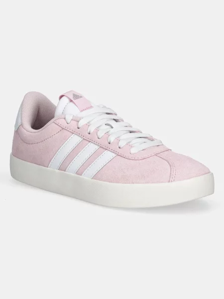 Велурени маратонки adidas Vl Court розово