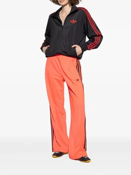 Cămașă Adidas cu dungi cu broderie clasică gri