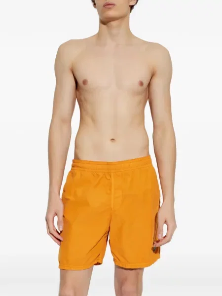 Долнища на бански Stone Island камъни оранжево