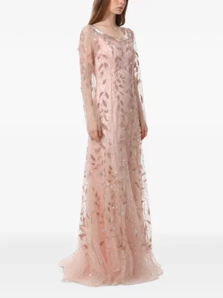 Rochie maxi Dina Melwani roz