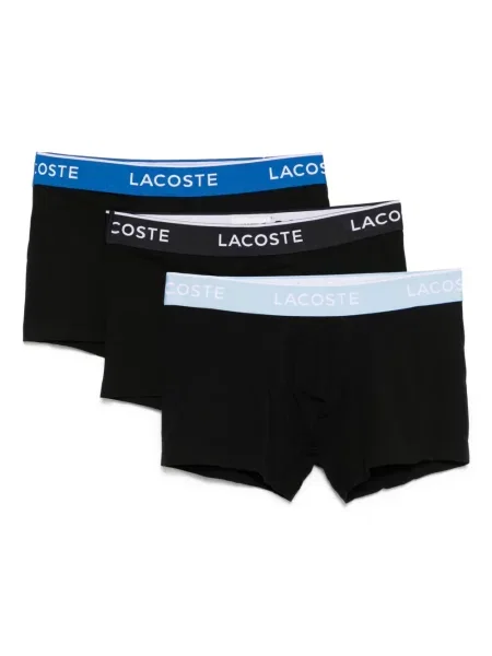 Skarpety Lacoste z logo czarne