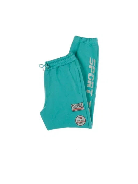 Spodnie dresowe Tommy Hilfiger polarowe zielone