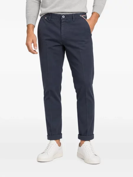 Pantaloni Mason's cu autograf albastru