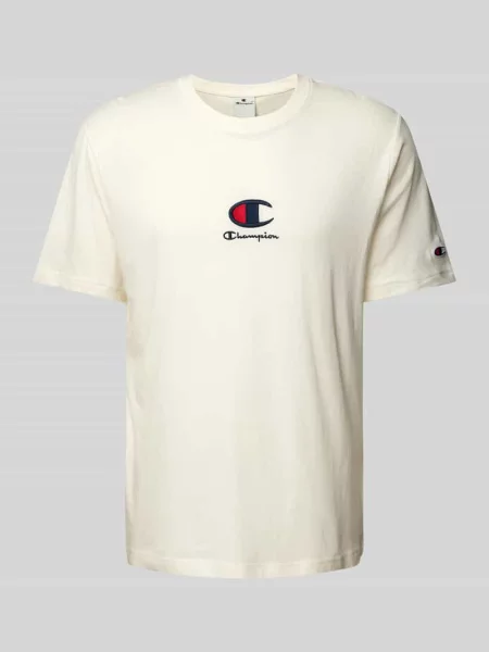 T-shirt z wyhaftowanym logo Champion biała