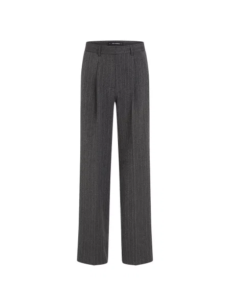 Karl Lagerfeld Pantaloni cutați gri închis alb