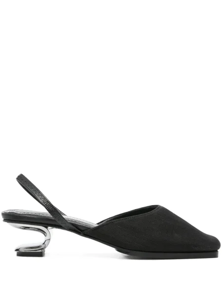 Papuci tip mules Nicole Saldaña negru