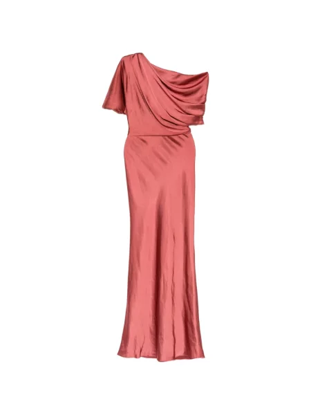 Rochie Amsale din satin portocaliu