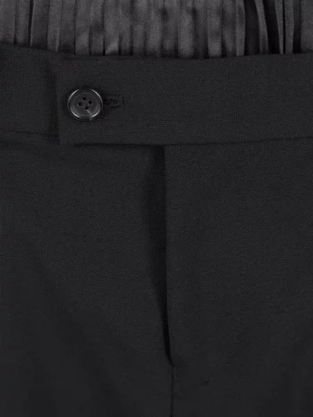 Cu centură pantaloni Junya Watanabe negru