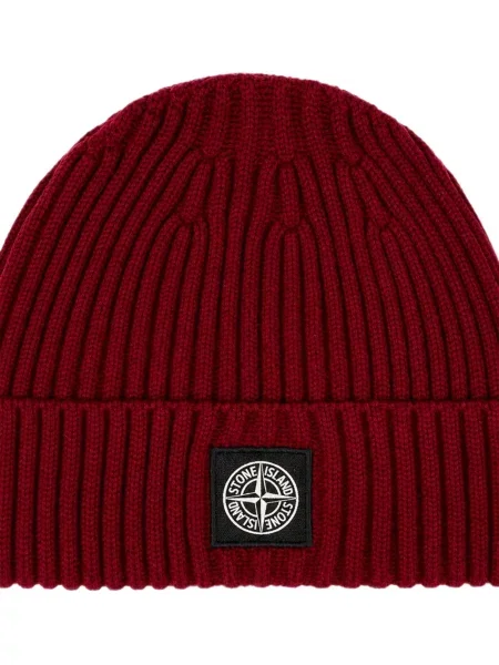 Czapka dziecięca Stone Island czerwona