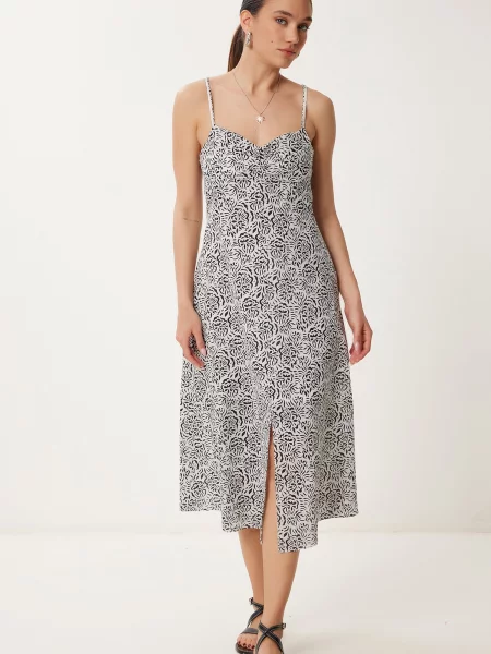 Happiness İstanbul Rochie de vară negru alb